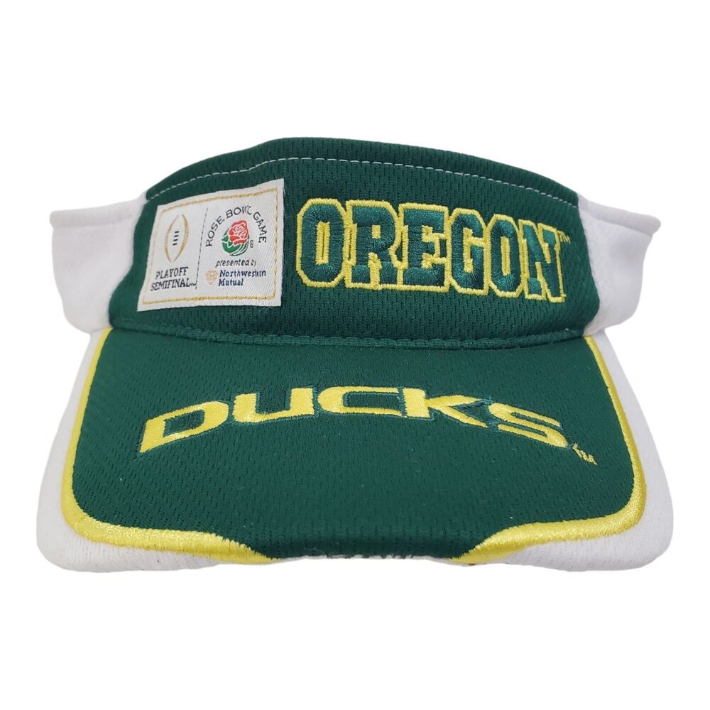 OREGON DUCKS Hat Visor Adult Green ROSE BOWL GAME Spell Out College Football